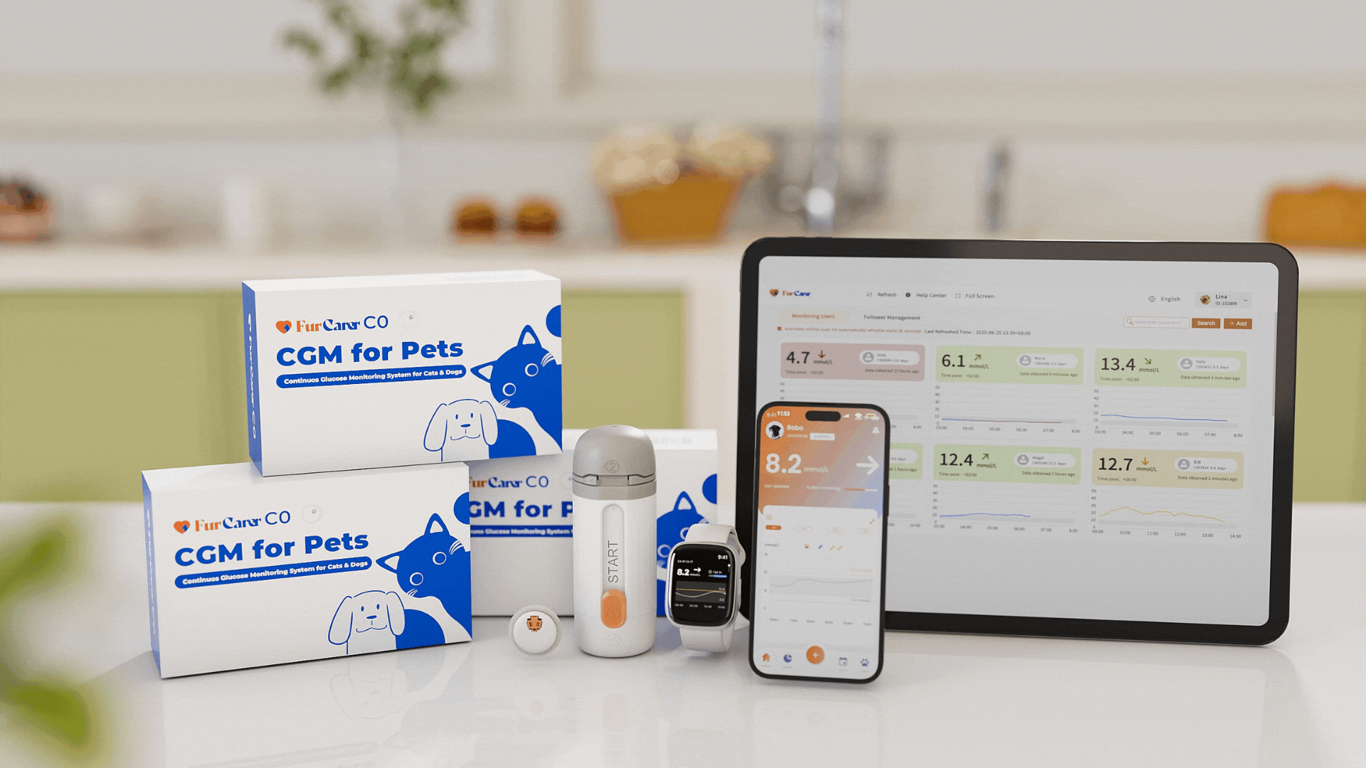 glükoosisensor kassidele ja koertele